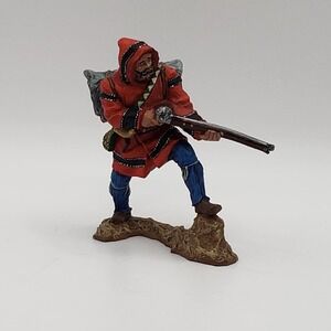 American Trapper Tin Soldier Collectible Shooting Old West Diorama Stamped